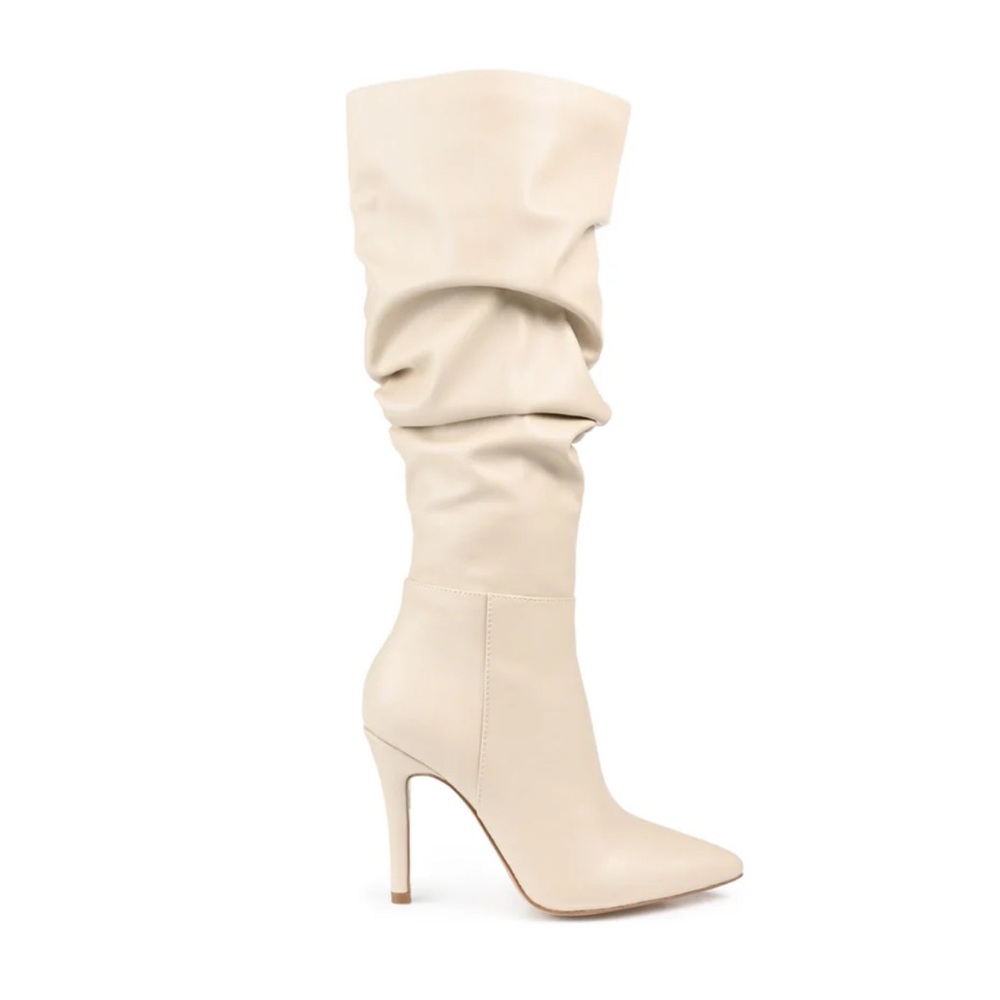 SARIE STILETTO HEELED BOOTS IN FAUX LEATHER